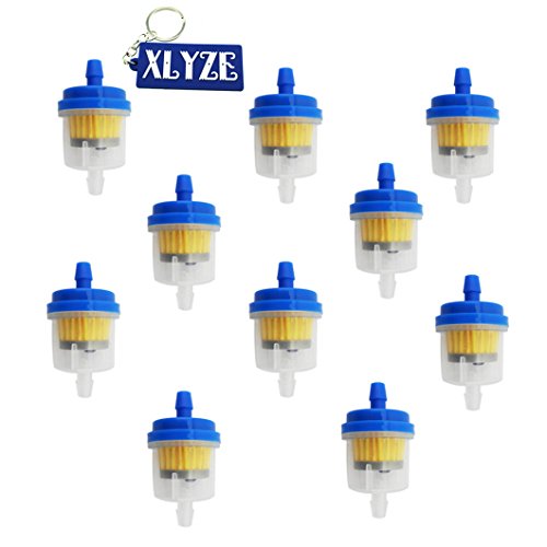 XLYZE Gasolina en línea Filtro de Combustible de Gas en Línea 10 unids para ATV Scooter Go Kart TaoTao Sunl Pit Dirt Moto de Motor ATV Quad Buggy Motocicleta