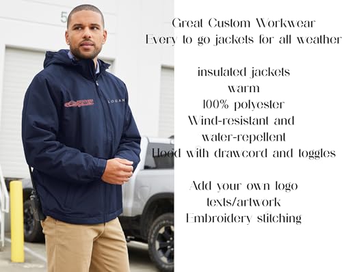 INK STITCH Men J327 Custom Embroidery Add Logo Texts Hooded Charger All Jackets3