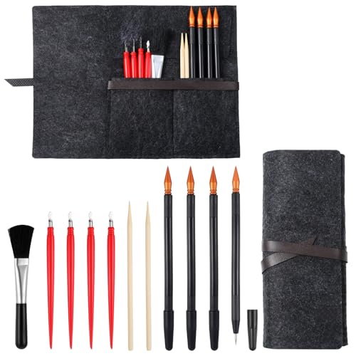 12PCS Scratch Art Tools Scratch Art Adult Drawing Tools Including Dual-Tip Stylus Pens Scrapers Clean Brush Artist Glove and Storage Bag for Adults Scratchboard Paper