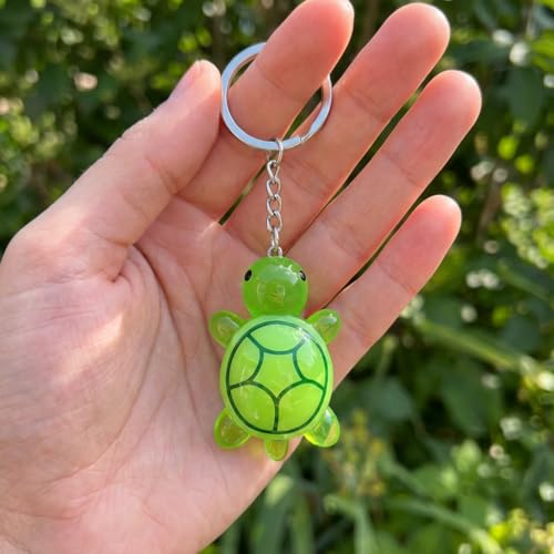 Porte-Clés Tortue – Porte-Clef d’Animaux de sac pour Femmes avec Carapace Verte et Yeux Expressifs, Cadeaux de Porte-Clé Mignon pour les Amoureux des Tortues, Enfants, Garçons, Filles, Amis – vue 2