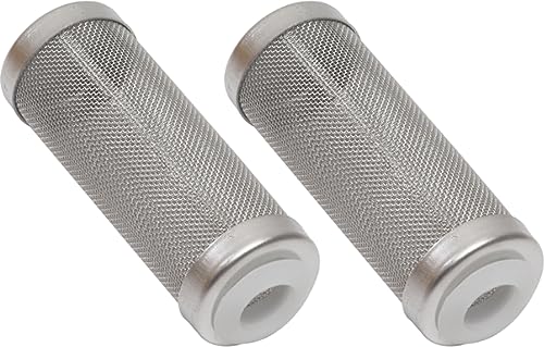 オーディオファン ストレーナー メッシュ 水槽用 ろ過器 内径12mm 長寿命 ホワイト(パッキンの色)2点セット 製品サイズ68mm×25mm 内径12mm(伸縮性あり)