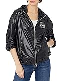 AX Armani Exchange womens Zip Up Icon Blouson Jacket, Black, Small US