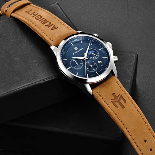 Image of BENYAR Men's Watch Quartz Movement Watches for Men 3ATM Waterproof Men's wristwatches Multifunctional Chronograph with dial Date Display Business Casual