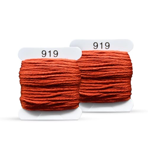 Image of Embroidery Floss Kit and Refills - Cotton Threads - DMC Color Coding for Cross Stitch, String Crafts, Friendship Bracelets
