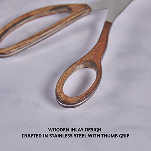 Folkulture Salad Tongs Or Tongs For Cooking, Heavy Duty Stainless Steel Kitchen Tongs For Cooking, Grill Or Serving Food Bread Dessert, Heat Resistant, 11.5 Inches Metal Tongs, Chrismas Gifts, Wooden #TOP3