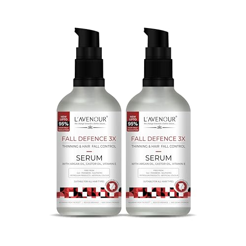 Image of L'avenour Thinning & Hair Fall Control Serum for Soft, Smooth & Shiny Hair | Hair Serum For Women & Men - 50ml - Pack of 2