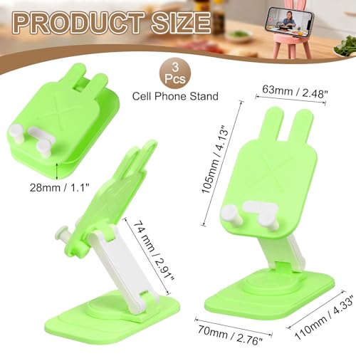 Support téléphone pliable chat vert pour optimiser votre espace de travail - 2