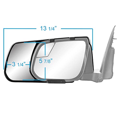 K-Source 80940 Snap & Zap Snap-On Towing Mirror for Chevrolet - Pair by K Source - Image 2