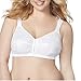 JUST MY SIZE Womens Easy on Front Close Wirefree Mj1107 Bras, White, 48C US