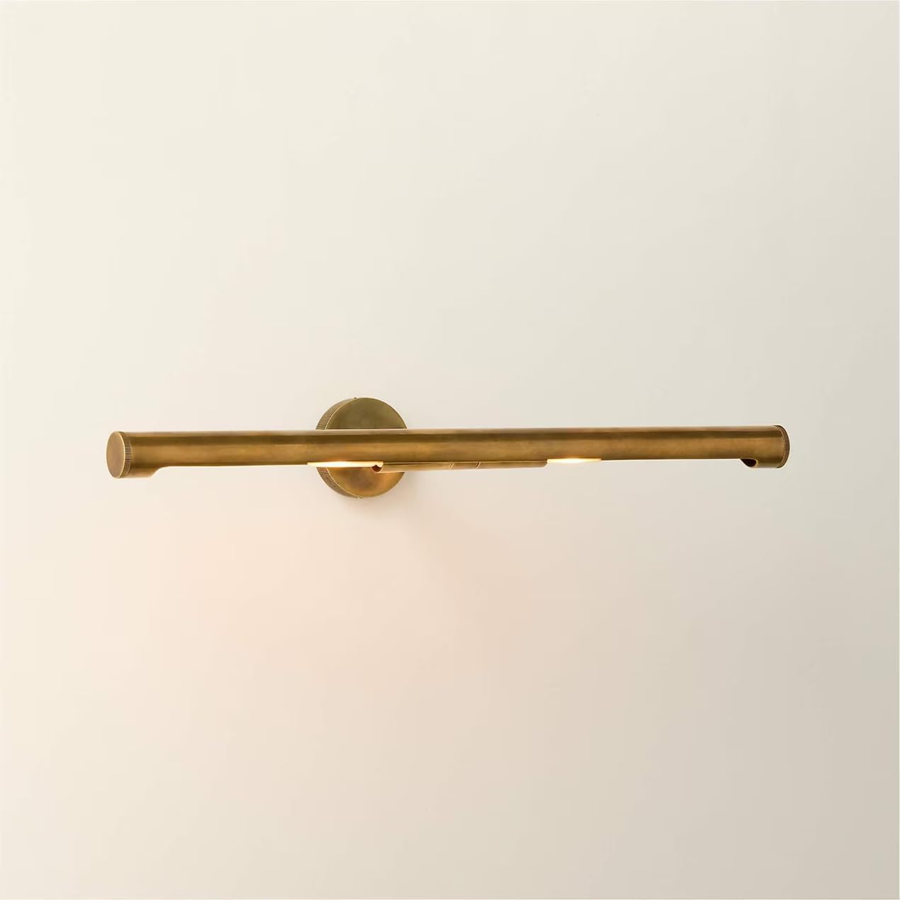 Handmade Antique Brass Picture Light – Modern Wall Mounted LED Art Light - Vintage Brass Wall Sconce for Painting, Mirror, Artwork & Gallery Lighting – 12 Inch (Raw Brass)