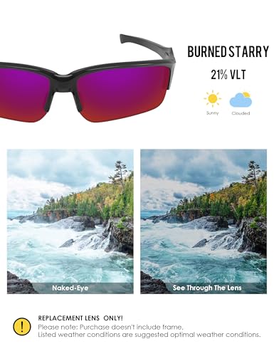 Image of BLAZERBUCK Polarized Replacement Lenses for Oakley Flak Beta OO9363 /Flak Beta Asian Fit OO9372 Sunglass