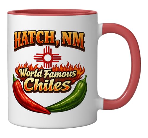 Taza cerámica Hatch New Mexico Chile Rojo y Verde 11 oz miniatura 2
