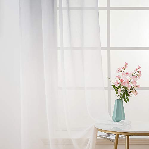 Cortinas translúcidas de gasa moderna para ventanas 140x245 5
