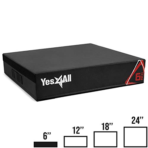 Yes4All Soft Plyo Box/Plyometric Jump Box – Adjustable Plyo Box/Foam Plyo Box