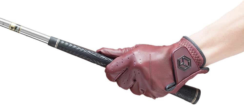 FAR&STRAIGHT Men's Colored Cabretta Golf Gloves – Non-Toxic Certified Leather, Pro Fit for Advanced Players (2-Pack)
