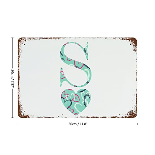 Lettre initiale en aluminium comme cadeau de Saint-Valentin et anniversaire