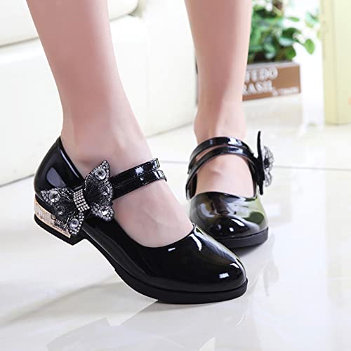 Girls Dress Shoes 𝗠ary Jane Princess Sandals Bowknot Strap Wedding Part𝐲 Shoes Butterfly Girl Basketball Shoes Size 52