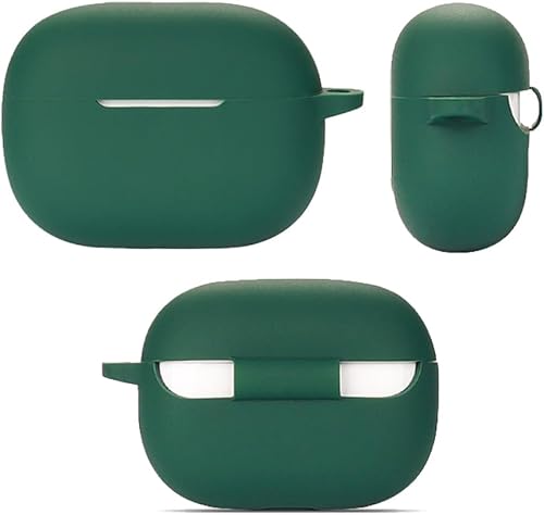 Miniatura 4 de Funda de silicona compatible con auriculares inalámbricos XIAOWTEK A40-PRO o SB03, piel protectora con llavero, con orificio para cargar