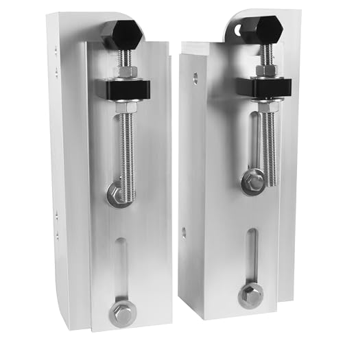 KUAFU Jack Plate verstellbare Außenbordplatte für Boote, 15,2 cm (6 Zoll) Set Rückseite Aluminium Boot Motor Power Lift