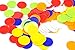 Objets à Compter Lot de 120, Jeton Vierge / Bingo Chips / Compteurs / Marqueurs en Plastique，Grande Taille Φ37 mm - 6 Couleurs