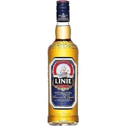 LINIE Aquavit Original - Fassgelagerter Aquavit aus Norwegen - der Klassiker Unter den Premium-Aquaviten 0 7 l | Kümmel Schnaps mit Noten von Vanille Holz Sherry und Zitrusfrüchten | Vol. 41 5%
