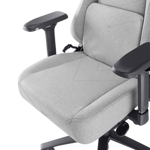 VALK Freya Elite - Silla Gaming Ergonómica de Tela Transpirable, Cojines Viscolátex de Nueva Generación, Reclinable 160º, Reposabrazos 4D, Diseñada en España, Silla Gamer y Oficina (Gris Niebla) - imagen 5