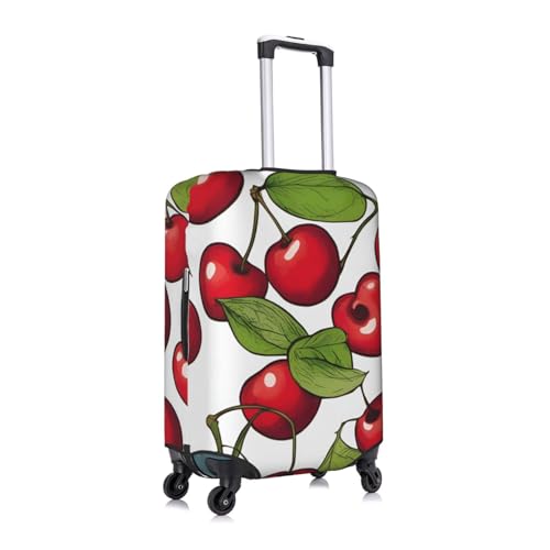 Lovely Sweet Red Cherry 3 Tsa Approved Luggage Cover For 18-32 Inch Suitcases Scratch-Resistant Stretch Luggage Cover3