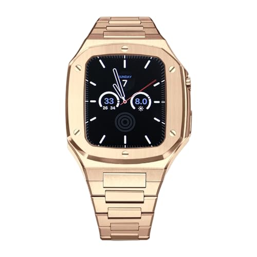 Bracelet Apple Watch 45mm en métal de luxe boîtier de modification SCHIK