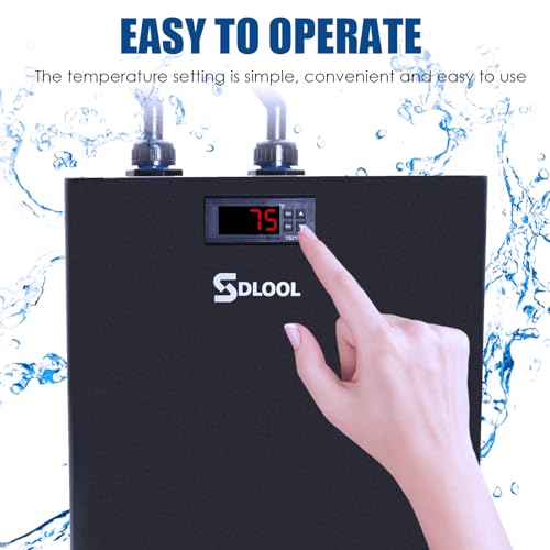 Image of Aquarium Chiller 79gal 1 /3 HP Water Chiller 300L Fish Tank Hydroponics Cooling System with Quiet Design Refrigeration Compressor for Water Weeds Axolotl Jellyfish Coral Shrimp