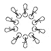 D-buy 50 Pack Swivel Clasps Lanyard Snap Hook Lobster Claw Clasp 1.25 x 0.5 inch