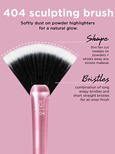 Real Techniques Cruelty Free Sculpting Set, Includes: Sculpting Brush, Fan Brush, Setting Brush 