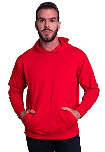 Casaco MVB Modas Blusa Moletom Masculino Flanelado Capuz