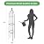 Garden Obelisk Trellis for Climbing Plants Outdoor 6.3 Feet Tall Rose Heavy Duty Metal Trellis Plant Support for Vines Clematis Flowers, Bronze
