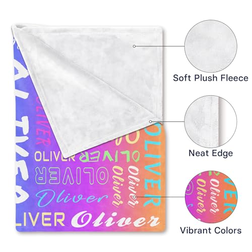 Image of PUREFLY Ships Next Day-Personalized Blanket for Kids- Custom Blanket with Name for Teen Girls and Boys, Birthday Gifts for Women and Men, Customized Flannel Throw, Christmas Blankets Gifts for Baby