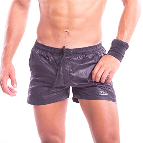 Taddlee Men's Running Shorts Sport Train Boxer Solid Swimwear Beach Board Trunks4
