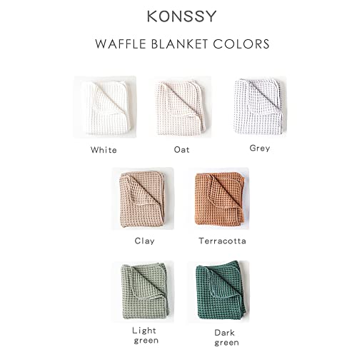 Konssy BTMT Waffle Baby Blankets, Nursery Blankets thumb #6