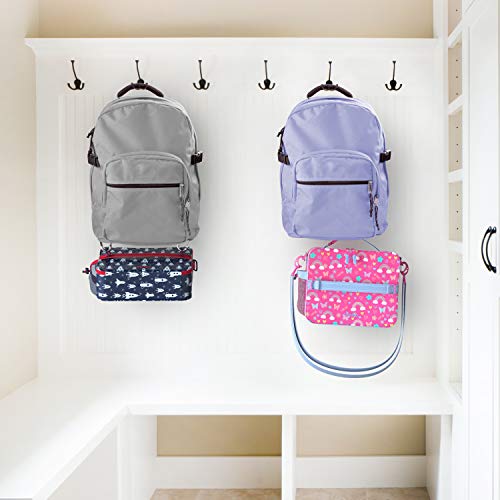 Bentgo® Kids Prints Lunch Bag - Double Insulated, Durable, Water-Resistant Fabric With Interior And Exterior Zippered Pockets And External Bottle Holder- Ideal For Children 3+ (Rocket) #TOP3