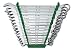 SK Professional Tools 86265 15-Piece 12-Point Metric Regular Long Combination Wrench Set - SuperKrome Finish, Set of 15 Chrome Wrenches Made in USA