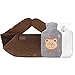Produktbild Mopoin Wärmflasche, Wärmeflasche Bettflasche Wärmflaschen mit 2 Weichem Bezug Sicher Warm Hot Water Bottle fur Schultern, Rücken und Taille Müdigkeit lindern Erwachsene, Kinder Warm halten