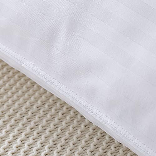 YZTEX 2 Pack Goose Feather and Down Pillows 100% Cotton Shell Soft Hotel Quality Pillows(40% Down)