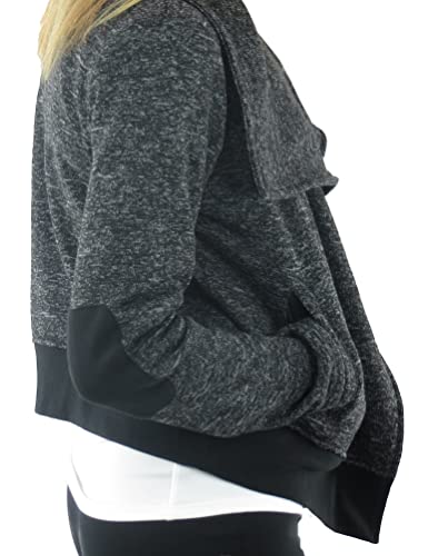 Alex + Abby Women's Moto Textured Fleece Jacket3