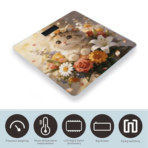Balanza digital de baño con sensores de alta precisión miniatura 3