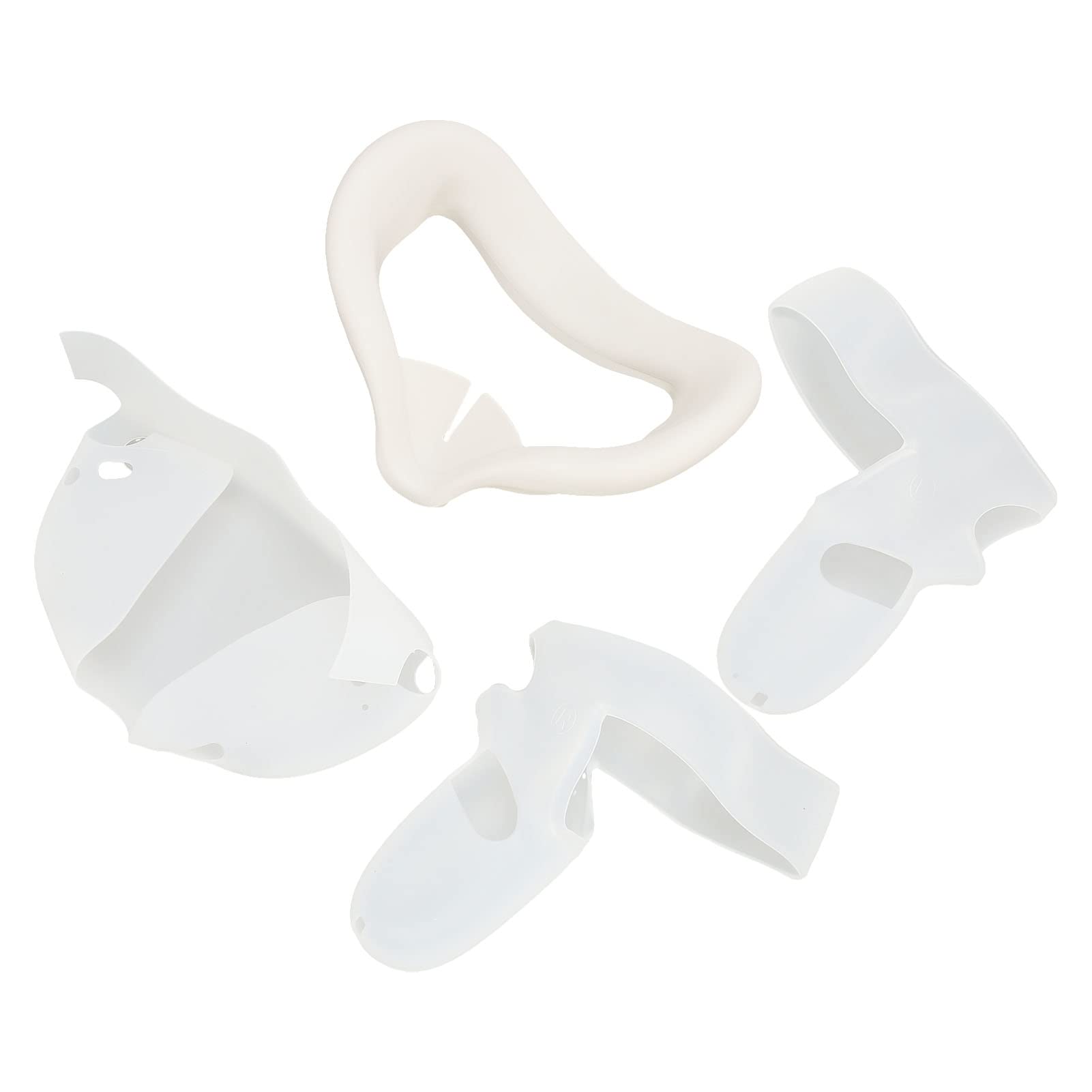 Juego de Fundas de Silicona 4 en 1 para VR 2, Que Incluye máscara con Almohadilla Facial, Cubierta de Lente, Carcasa y empuñaduras para Controladores; Accesorios