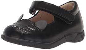 Girls Embroidered Cat Shoes