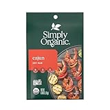 Simply Organic Cajun Dry Rub, Certified Organic, Gluten Free, Kosher | 0.88 Ounce (Pack of 1)