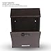 KYODOLED Mail Boxes with Combination Locking Wall Mount Mailbox Steel Cover Rust-Proof Metal Post Box Waterproof 12.79