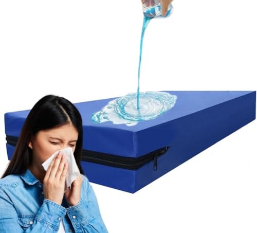 Capa de Colchão Impermeável Solteiro Não Esquenta Anti Ácaro Anti Fungos 188x88x18cm