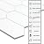 The Tiles Plaza 10-Sheet Peel and Stick Backsplash, 12" x 11.5" White Long Hexagon Self-Adhesive Wall Tile, Stone Composite Stick On Decorative Mosaic Tile for Kitchen Bathroom Fireplace