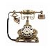 TelPal Retro Vintage Antique Style Corded Rotary Dial Desk Telephone Phone Home Office Decor ...