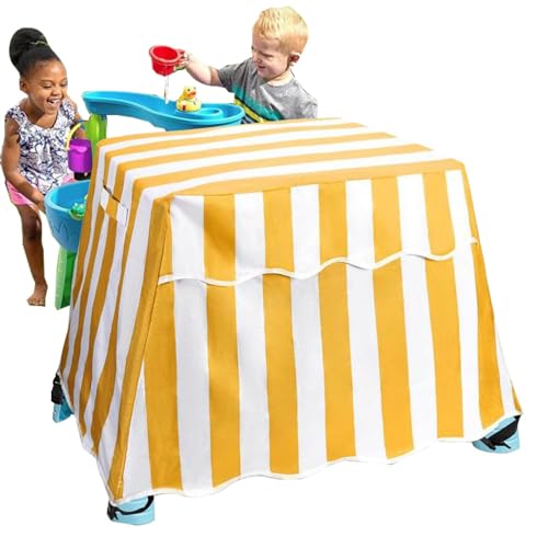 Chaies Cubierta impermeable para mesa de agua, cubierta de mesa de agua para exteriores, cubierta impermeable para mesa de agua, bonita cubierta a prueba de polvo, accesorios para mesa de agua para